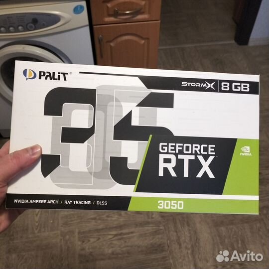 Видеокарта Palit GeForce RTX 3050 StormX 8 гб