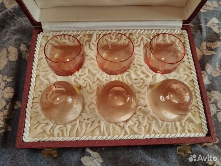 Стопки Бульгазе Moser Чехословакия Bogemia