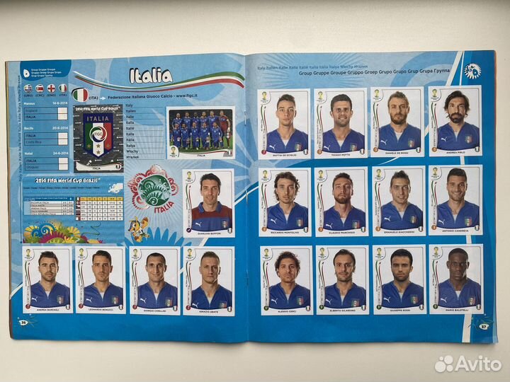 Альбом Panini чм 2014 наклейки футбол