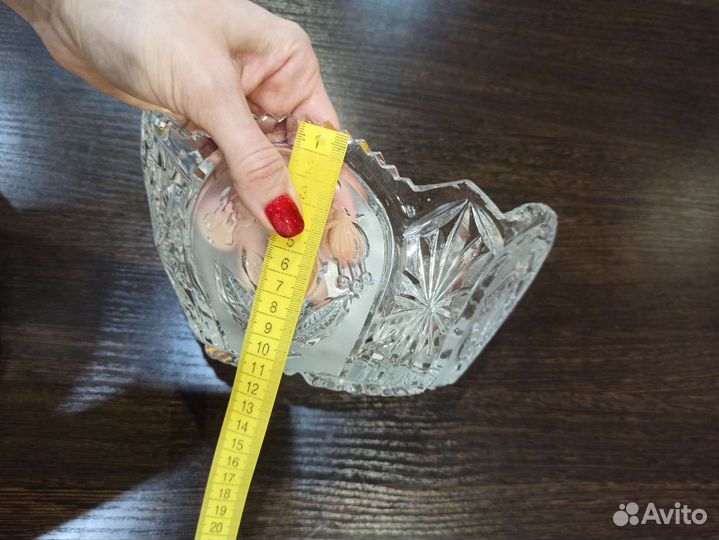 Хрустальная ваза СССР конфетница салатник