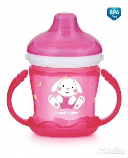 Поильник-непроливайка Canpol SweetFun, 180мл, 9м+