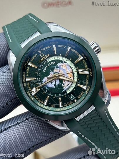 Часы Omega seamaster aqua terra wordtimer green