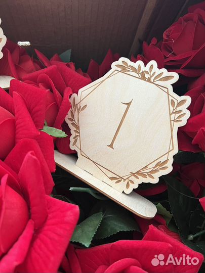 Номера на столы свадебные