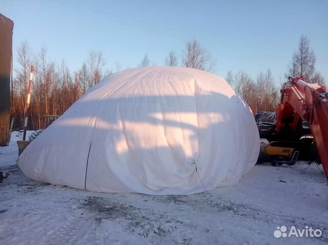 Бескаркасная палатка для ремонта техники в полевых