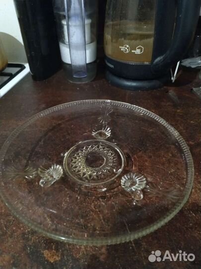 Блюдо для фруктов хрусталь СССР