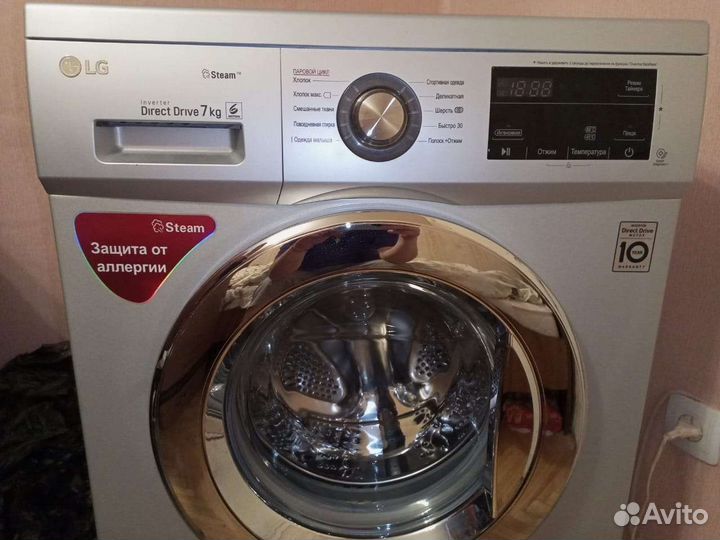 Стиральная машина lg 7кг f2j3hs4L с паром