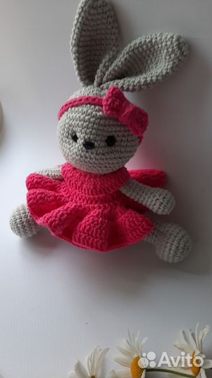 Мягкая игрушка заяц ручной работы