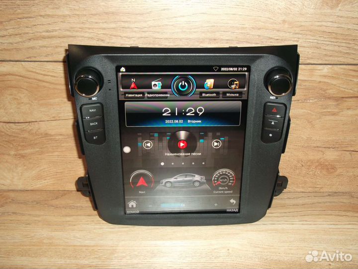 Магнитола Mitsubishi Outlander XL Android Tesla