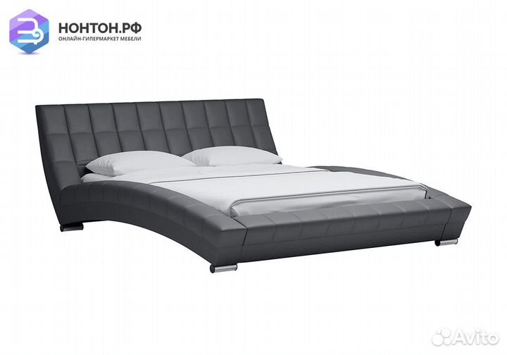 Кровать Оливия серая