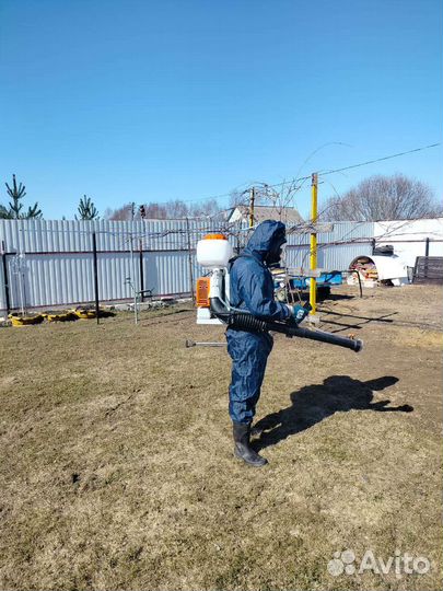 Обработка от клещей и борщевика