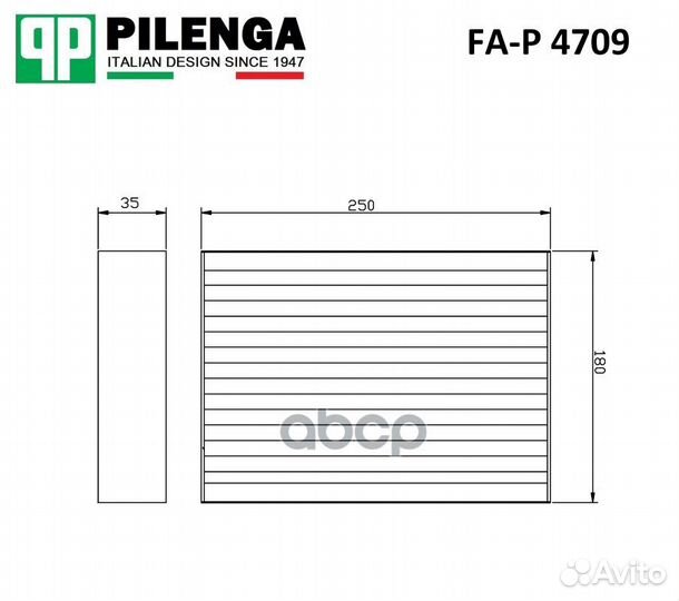 Фильтр салона nissan qashqai 14- FA-P 4709 pilenga