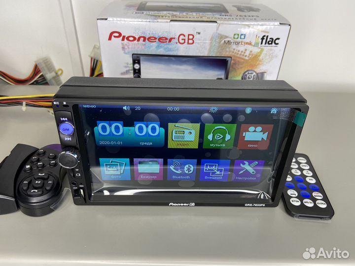 Автомагнитола pioneer 2din с камерой заднего вида