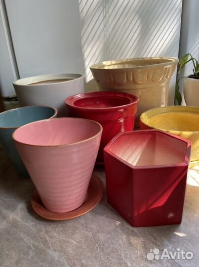 Горшки кашпо керамические