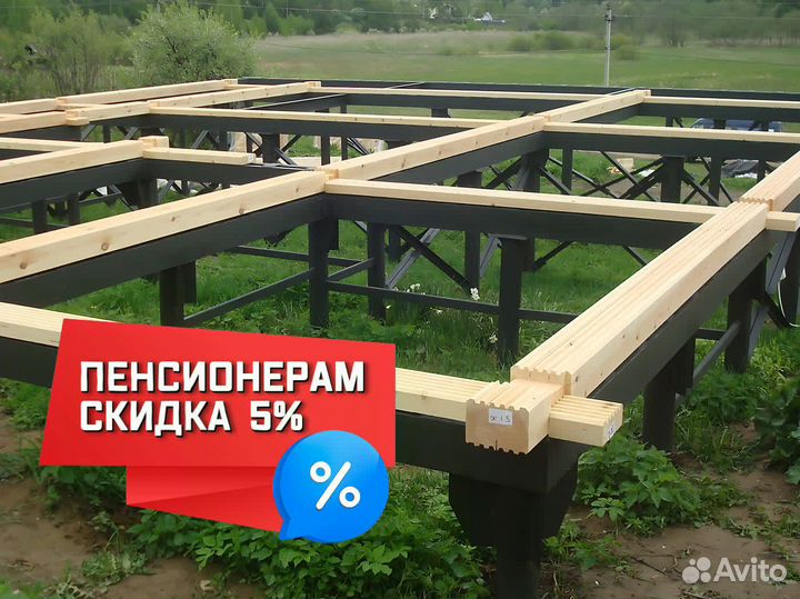 Ремонт фундамента винтовыми сваями