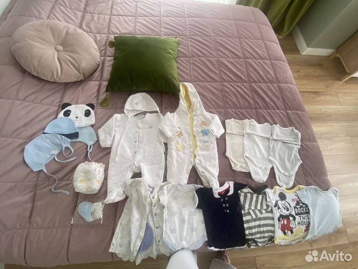 Детские вещи пакетом 0-3 месяцев