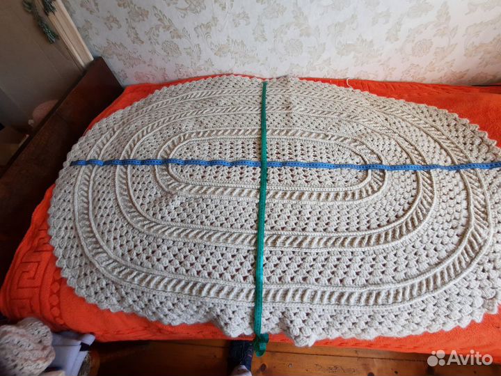 Вязанные коврики крючком