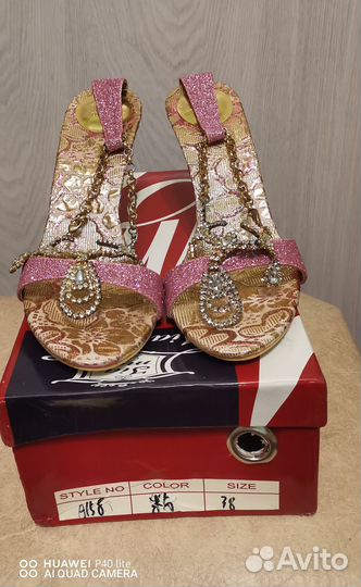 Босоножки женские на шпильке 38 размер