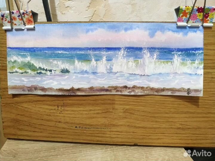 Картина акварель пейзаж