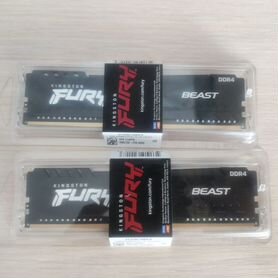 Оперативная память Kingston fury beast black 16 гб