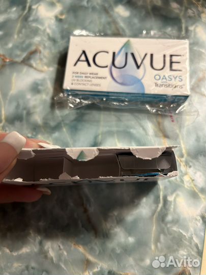 Контактные линзы acuvue oasys with Transitions