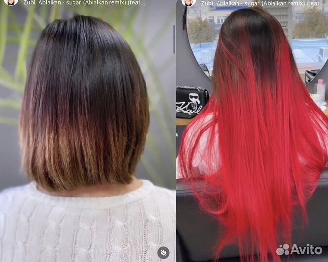 Наращивание волос модель