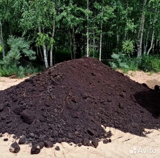 Плодородная земля без добавок. Чернозём. Торф