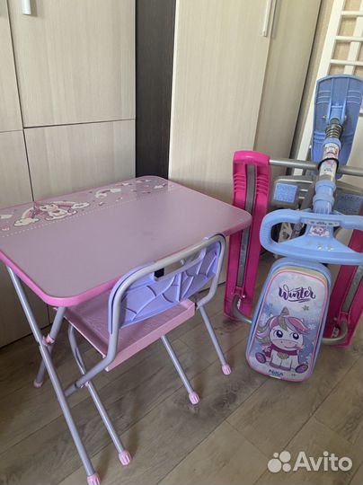 Стол и стул для детей от 3х лет