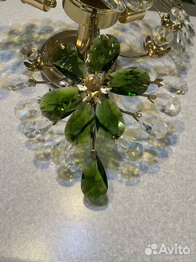 Люстра хрустальная бу