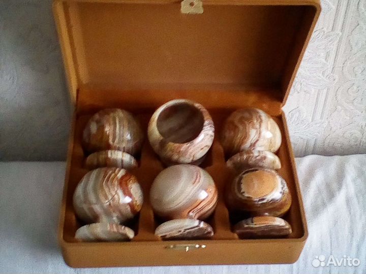 Коньячный набор из натурального камня