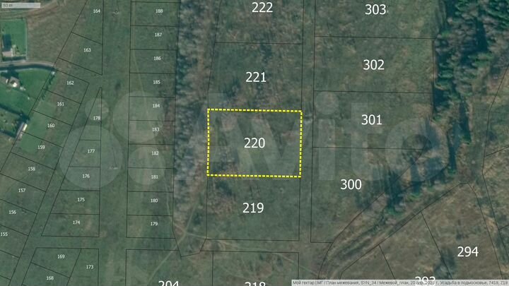 Участок 97,3 сот. (СНТ, ДНП)