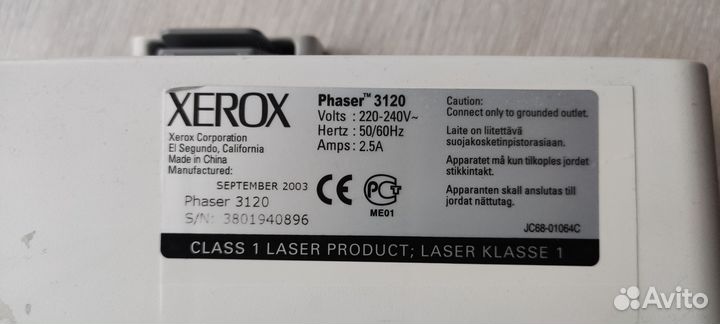 Принтер xerox phaser 3120