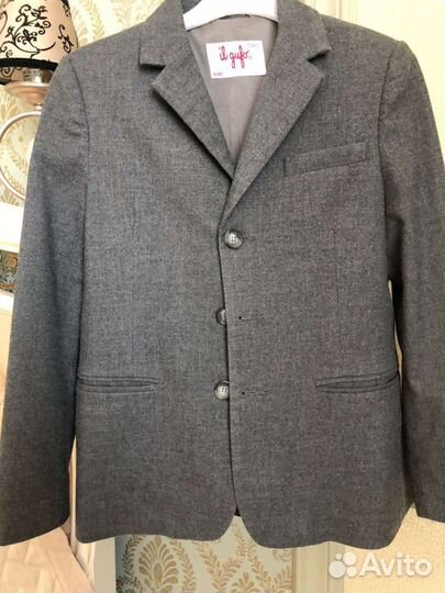 Школьный пиджак для мальчика 140см