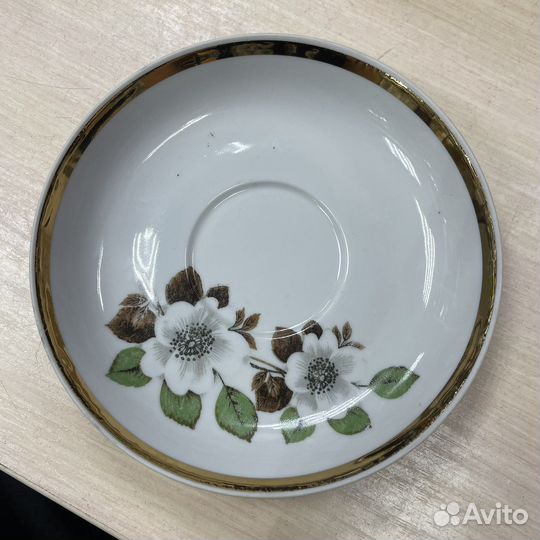 Чайные пары Дулево Цветы (сзр)