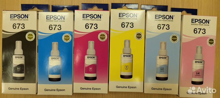 Набор оригинальных чернил Epson 673