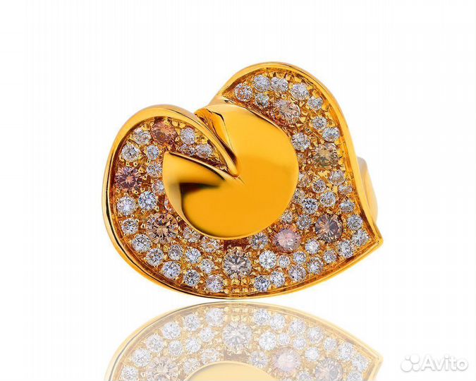 Золотое кольцо с бриллиантами 1.44ct Luca Carati