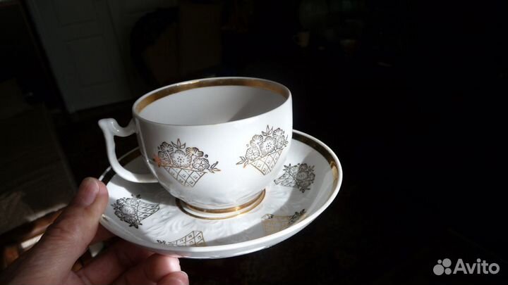 Чайные пары дфз Вербилки Прозрачный фарфор клейм