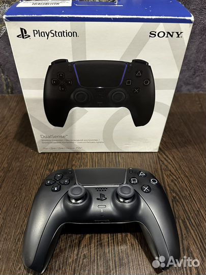Геймпад беспроводной PlayStation DualSense чёрный