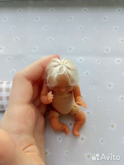 Мини реборн, коллекционная кукла