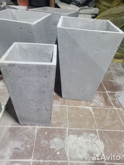 Бетонные кашпо