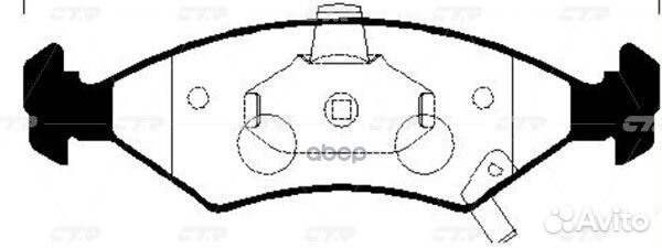 Ckkk-22 Колодки тормозные дисковые перед