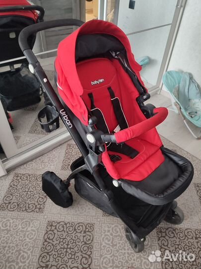 Прогулочная коляска babyton urban red