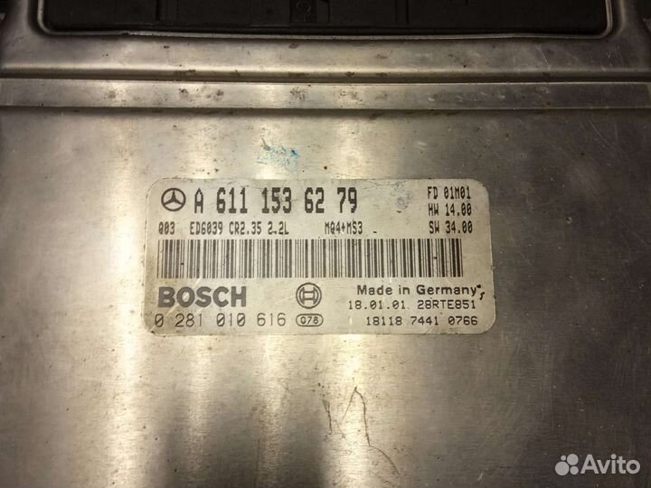 Эбу двигателя Мерседес Спринтер ом 611