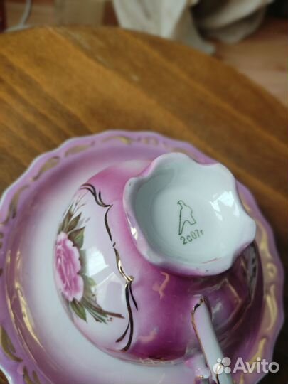 Чашка с блюдцем Дулёво