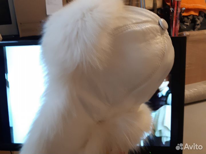 Шапка ушанка женская натуральный мех