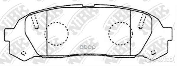 Колодки тормозные дисковые задние NiBK PN1409 Я