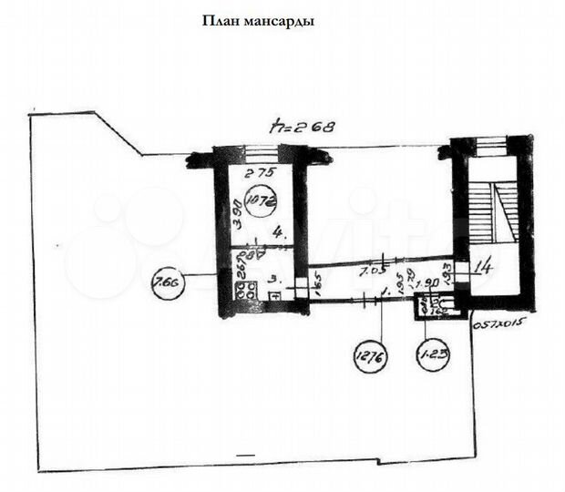 Мансарда в Центральном районе