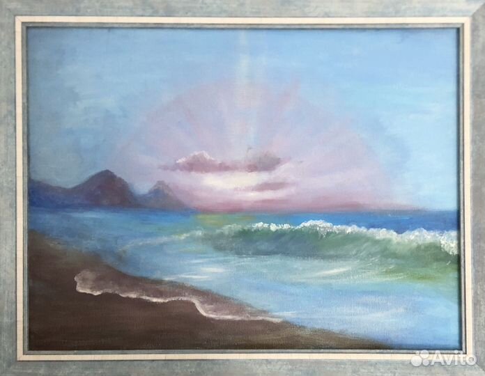Морской пейзаж маслом 