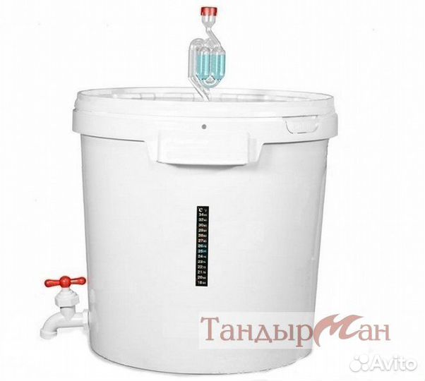 Бак 32 л с краном, гидрозатвозатвором, термометром