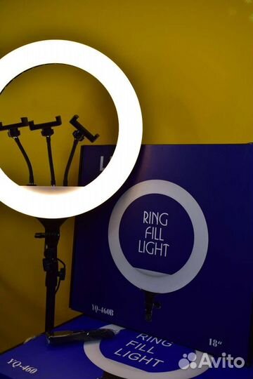 Кольцевая светодиодная лампа 460B 46 см, с пультом