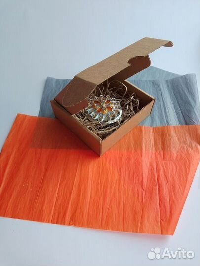 Коробка из микрогофры 12*12*4 см